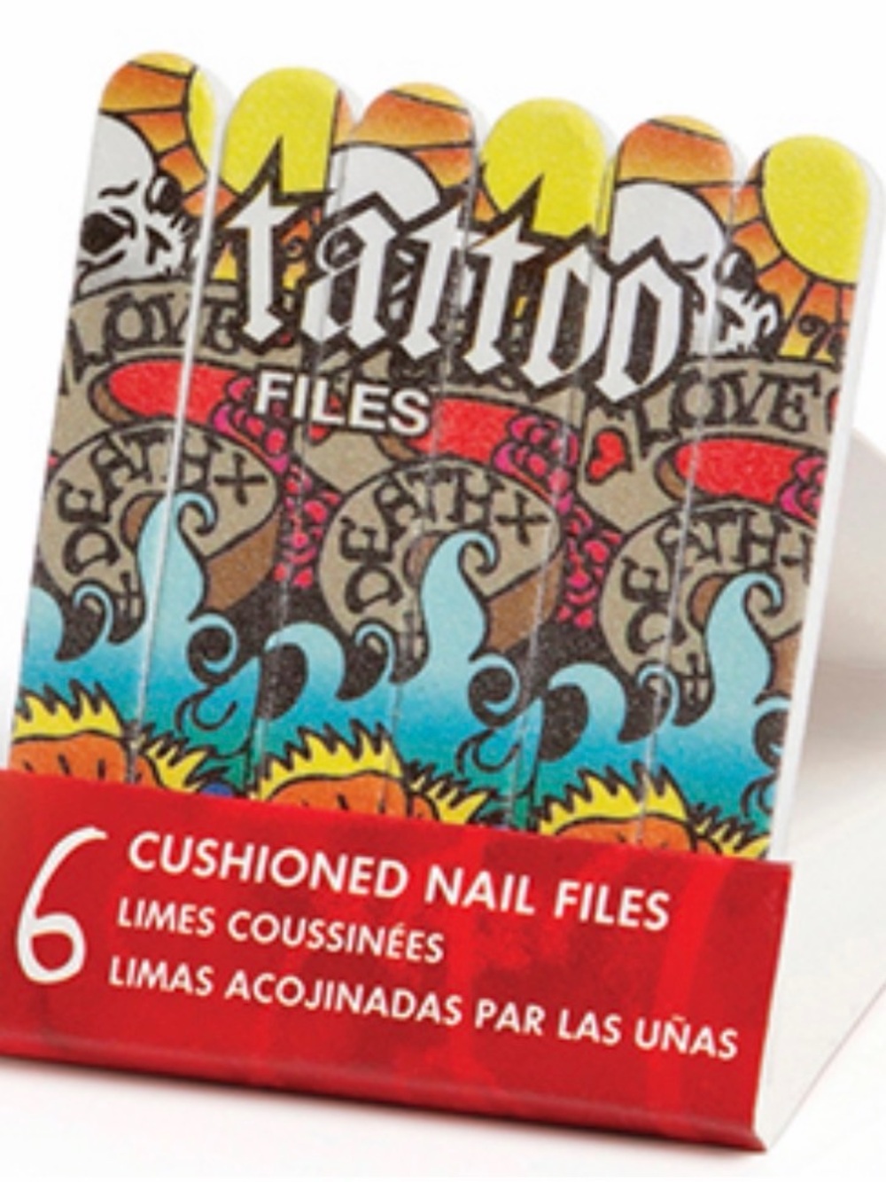 Cushioned Tattoo Print Nail Files - Mini Matchbox NEW PC - Picture 2 of 2